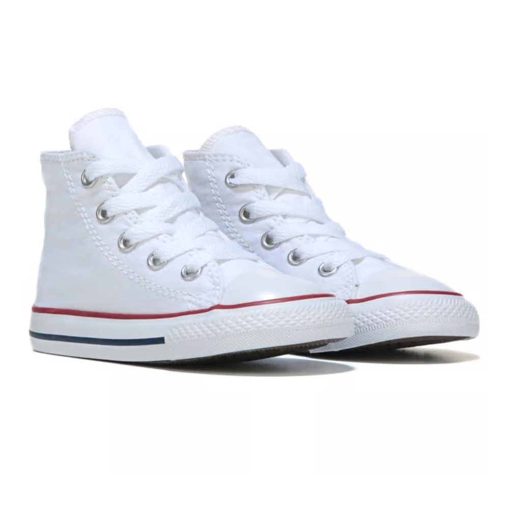 White High Top Converse Sneakers Toddler Size 6